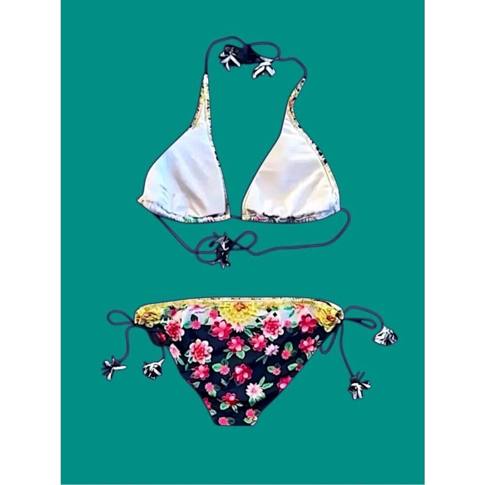 Johnny Was Raina Tassel String Bikini Set XL - Picture 4 of 12